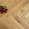 Natural Engineered Flooring Oak Click Herringbone Native Light Brushed Uv Lacquered 12/3mm By 120mm By 600mm -Wood Sales Store 4493 2