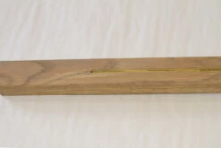 Solid Oak Square Stair Nosing With Brass Silver Stone 25mm By 40mm By 1000mm