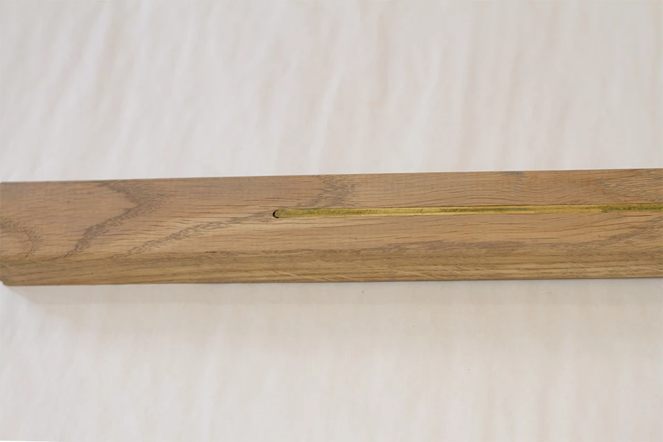 Solid Oak Square Stair Nosing With Brass Silver Stone 25mm By 40mm By 1000mm 3 Solid Oak Square Stair Nosing With Brass Silver Stone 25mm By 40mm By 1000mm