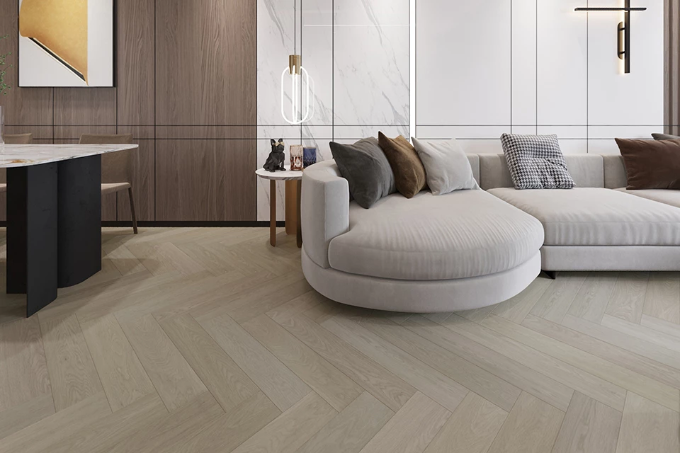 Prime Engineered Flooring Oak Herringbone Ribolla Brushed Uv Lacquered 14/3mm By 90mm By 600mm 5 Prime Engineered Flooring Oak Herringbone Ribolla Brushed Uv Lacquered 14/3mm By 90mm By 600mm - Image 3