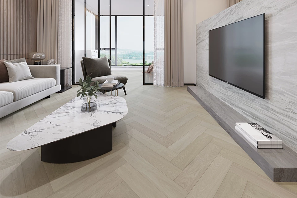 Prime Engineered Flooring Oak Herringbone Ribolla Brushed Uv Lacquered 14/3mm By 90mm By 600mm 3 Prime Engineered Flooring Oak Herringbone Ribolla Brushed Uv Lacquered 14/3mm By 90mm By 600mm