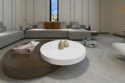 Prime Engineered Flooring Oak Herringbone Silver Stone Brushed Uv Matt Lacquered 14/3mm By 120mm By 600mm -Wood Sales Store fl4468 4