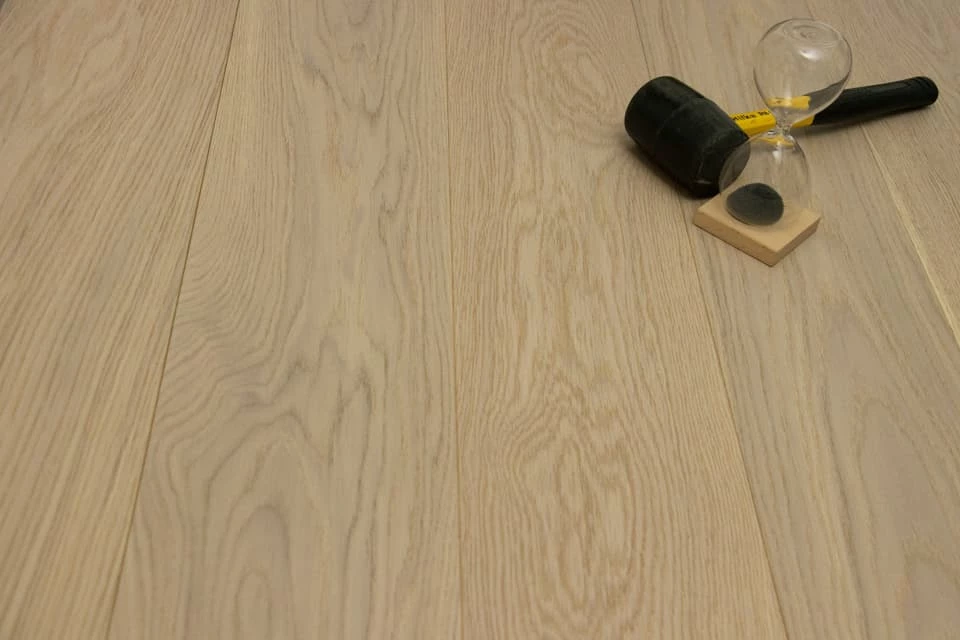 Prime Engineered Flooring Oak White Brushed UV Oiled 14/3mm By 178mm By 1000-2400mm 4 Prime Engineered Flooring Oak White Brushed UV Oiled 14/3mm By 178mm By 1000-2400mm - Image 2