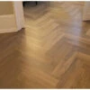 Prime Engineered Flooring Oak Click Herringbone Native Light Brushed Uv Lacquered 12/3mm By 120mm By 600mm