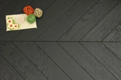 Natural Engineered Flooring Oak Chevron Jet Black Light Brushed UV Lacquered 15/4mm By 90mm By 600mm -Wood Sales Store natural engineered flooring oak chevron jet black light brushed uv lacquered 3