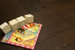 Rustic Engineered Flooring Oak Herringbone Black Tea Brushed UV Oiled 15/4mm By 90mm By 600mm