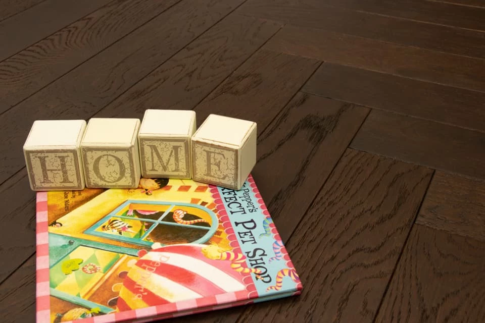 Rustic Engineered Flooring Oak Herringbone Black Tea Brushed UV Oiled 15/4mm By 90mm By 600mm 4 Rustic Engineered Flooring Oak Herringbone Black Tea Brushed UV Oiled 15/4mm By 90mm By 600mm - Image 2