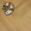 Prime Engineered Flooring Oak Herringbone Brushed UV Semi Matt Lacquered 14/3mm By 98mm By 490mm