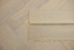 Prime Engineered Flooring Oak Herringbone White Brushed UV Oiled Eco 14/3mm By 98mm By 790mm -Wood Sales Store prime engineered flooring oak herringbone white uv oiled 11 3