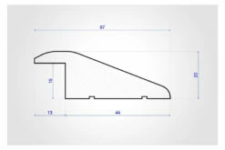 Reducer Solid Oak Unfinished 20mm By 960mm -Wood Sales Store reducer solid oak unfinished 20mm by 960mm 3 1
