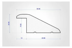 Reducer Solid Oak Unfinished 24mm By 960mm -Wood Sales Store reducer solid oak unfinished 24mm by 960mm