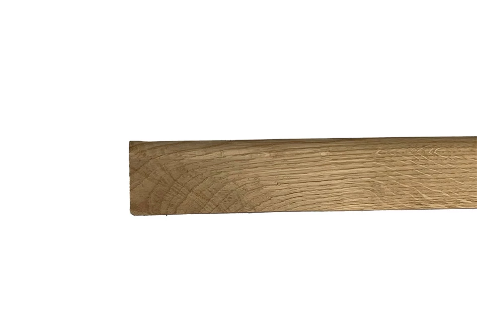 Solid Oak Round Stair Nosing Unfinished 25mm By 60mm By 900mm 4 Solid Oak Round Stair Nosing Unfinished 25mm By 60mm By 900mm - Image 2