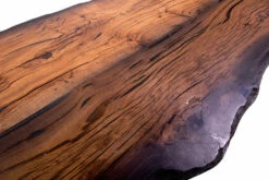 Bog Oak Dining Room Table Top Live Edge Hardwax Oiled (with Resin) 35mm By 890mm By 2530mm -Wood Sales Store sig 4999 284 308