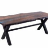 Bog Oak Dining Room Table Top Live Edge Hardwax Oiled (with Resin) 35mm By 930mm By 2100mm -Wood Sales Store sig 8136 262