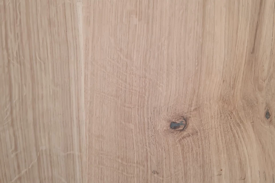 European Oak Dining Room Table Top LiVe Edge UV Lacquered Brushed 40mm By 740mm By 1250mm 6 European Oak Dining Room Table Top LiVe Edge UV Lacquered Brushed 40mm By 740mm By 1250mm - Image 4