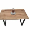 European Oak Dining Room Table Top LiVe Edge UV Lacquered Brushed 40mm By 740mm By 1250mm -Wood Sales Store tb013 4