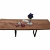 European Oak Dining Room Table Top LiVe Edge UV Lacquered (with Resin) 40mm By 950mm By 2400mm -Wood Sales Store tb015
