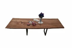 European Oak Dining Room Table Top LiVe Edge UV Lacquered (with Resin) 40mm By 950mm By 2400mm
