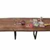 European Oak Dining Room Table Top LiVe Edge UV Lacquered (with Resin) 35mm By 1070mm By 2650mm