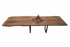European Oak Dining Room Table Top LiVe Edge UV Lacquered (with Resin) 35mm By 940mm By 3100mm