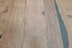 European Oak Dining Room Table Top LiVe Edge UV Lacquered (with Resin) 35mm By 940mm By 3100mm -Wood Sales Store tb018 3