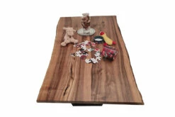 European Walnut Dining Room Table Top LiVe Edge UV Lacquered (with Resin) 38mm By 940mm By 1690mm -Wood Sales Store tb025
