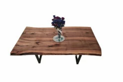 European Walnut Dining Room Table Top LiVe Edge UV Lacquered (with Resin) 35mm By 940mm By 1600mm 8 European Walnut Dining Room Table Top LiVe Edge UV Lacquered (with Resin) 35mm By 940mm By 1600mm -Wood Sales Store tb026