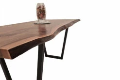 European Walnut Dining Room Table Top LiVe Edge UV Lacquered (with Resin) 38mm By 830mm By 1740mm 8 European Walnut Dining Room Table Top LiVe Edge UV Lacquered (with Resin) 38mm By 830mm By 1740mm -Wood Sales Store tb031