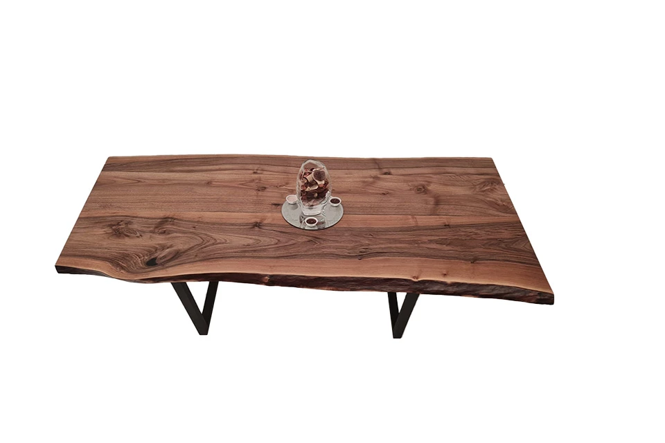 European Walnut Dining Room Table Top LiVe Edge UV Lacquered (with Resin) 38mm By 830mm By 1740mm 3 European Walnut Dining Room Table Top LiVe Edge UV Lacquered (with Resin) 38mm By 830mm By 1740mm