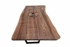 European Walnut Dining Room Table Top LiVe Edge UV Lacquered (with Resin) 35mm By 840mm By 1750mm -Wood Sales Store tb034 3