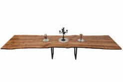 European Walnut Dining Room Table Top LiVe Edge UV Lacquered (with Resin) 38mm By 880mm By 4080mm -Wood Sales Store tb036 6
