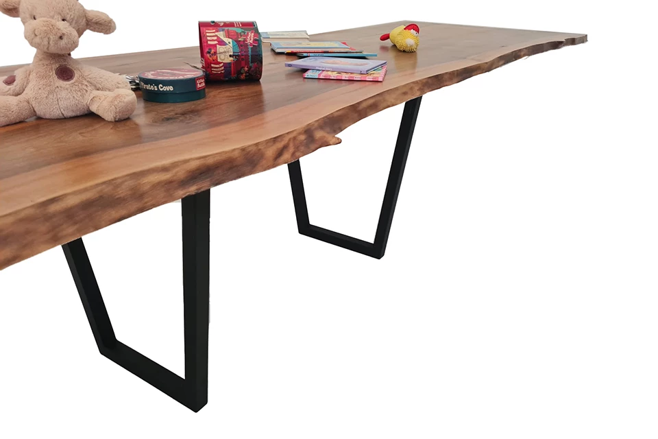 European Walnut Dining Room Table Top LiVe Edge UV Lacquered (with Resin) 35mm By 750mm By 4040mm 3 European Walnut Dining Room Table Top LiVe Edge UV Lacquered (with Resin) 35mm By 750mm By 4040mm