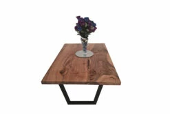 European Walnut Dining Room Table Top Straight Unfinished Edge 40mm By 700mm By 1060mm -Wood Sales Store tb041 2