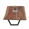 European Walnut Dining Room Table Top LiVe Edge UV Lacquered (with Resin) 38mm By 830mm By 970mm