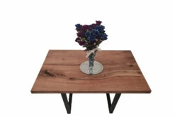 European Walnut Dining Room Table Top Straight Unfinished Edge 40mm By 720mm By 1040mm