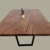 European Oak Dining Room Table Top LiVe Edge UV Lacquered (with Resin) 35mm By 1060mm By 2470mm -Wood Sales Store tb072 1