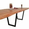 European Oak Dining Room Table Top LiVe Edge UV Lacquered (with Resin) 40mm By 1080mm By 3200mm