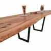European Oak Dining Room Table Top LiVe Edge UV Lacquered (with Resin) 40mm By 1060mm By 3150mm -Wood Sales Store tb075 3