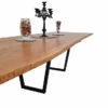 European Oak Dining Room Table Top LiVe Edge UV Lacquered (with Resin) 35mm By 1090mm By 3120mm -Wood Sales Store tb077 3