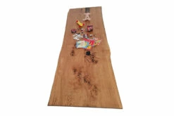European Oak Dining Room Table Top LiVe Edge UV Lacquered (with Resin) 40mm By 1050mm By 3100mm -Wood Sales Store tb078 5 1