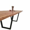 European Oak Dining Room Table Top LiVe Edge UV Lacquered (with Resin) 35mm By 830mm By 2820mm