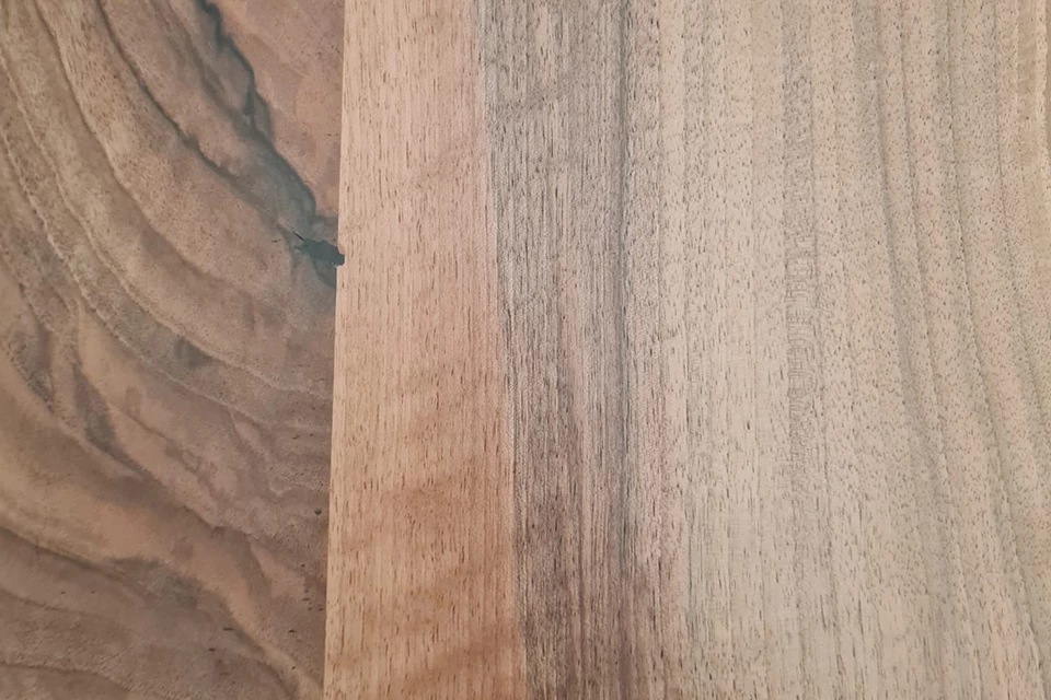 European Walnut Dining Room Table Top LiVe Edge UV Lacquered (with Resin) 35mm By 840mm By 1470mm 6 European Walnut Dining Room Table Top LiVe Edge UV Lacquered (with Resin) 35mm By 840mm By 1470mm - Image 4