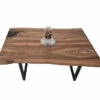 European Walnut Dining Room Table Top LiVe Edge UV Lacquered (with Resin) 35mm By 900mm By 1400mm -Wood Sales Store tb097 4