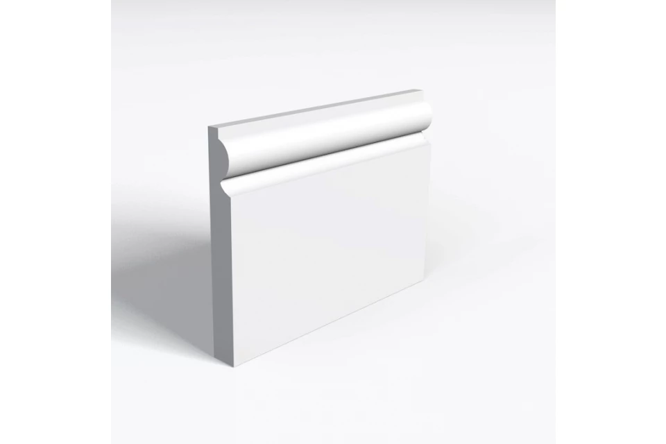 White MDF Skirting15mm By 165mm By 2400mm 3 White MDF Skirting15mm By 165mm By 2400mm