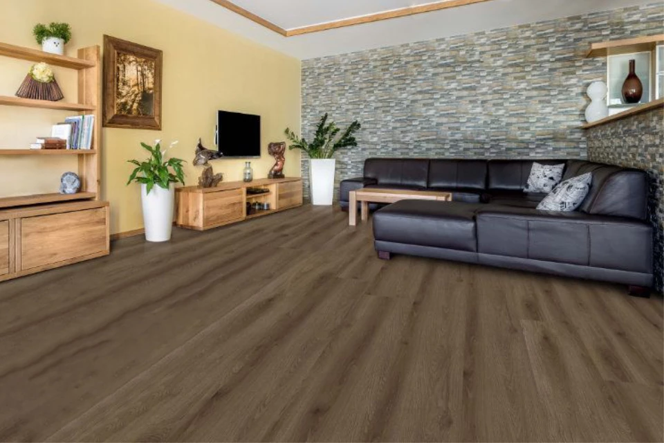 Supremo Luxury Click Vinyl Rigid Core Flooring Coffee With Built In Underlay 6.5mm By 181mm By 1220mm 3 Supremo Luxury Click Vinyl Rigid Core Flooring Coffee With Built In Underlay 6.5mm By 181mm By 1220mm