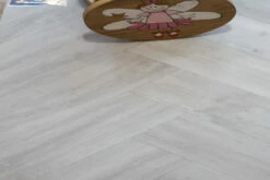 Supremo Diamond Luxury Click Vinyl Rigid Core Herringbone Flooring Bianca With Built In Underlay 8mm By 127mm By 610mm -Wood Sales Store vl090