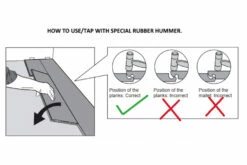 Supremo Diamond Luxury Click Vinyl Rigid Core Flooring Nature With Built In Underlay 8mm By 178mm By 1220mm -Wood Sales Store vl098 3